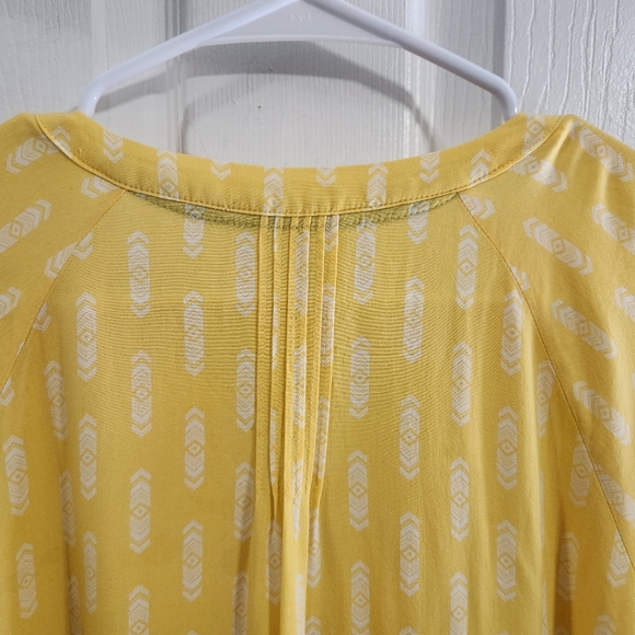 Matilda Jane golden hour yellow button up tribal tunic cottagecore women XXL - Picture 9 of 11